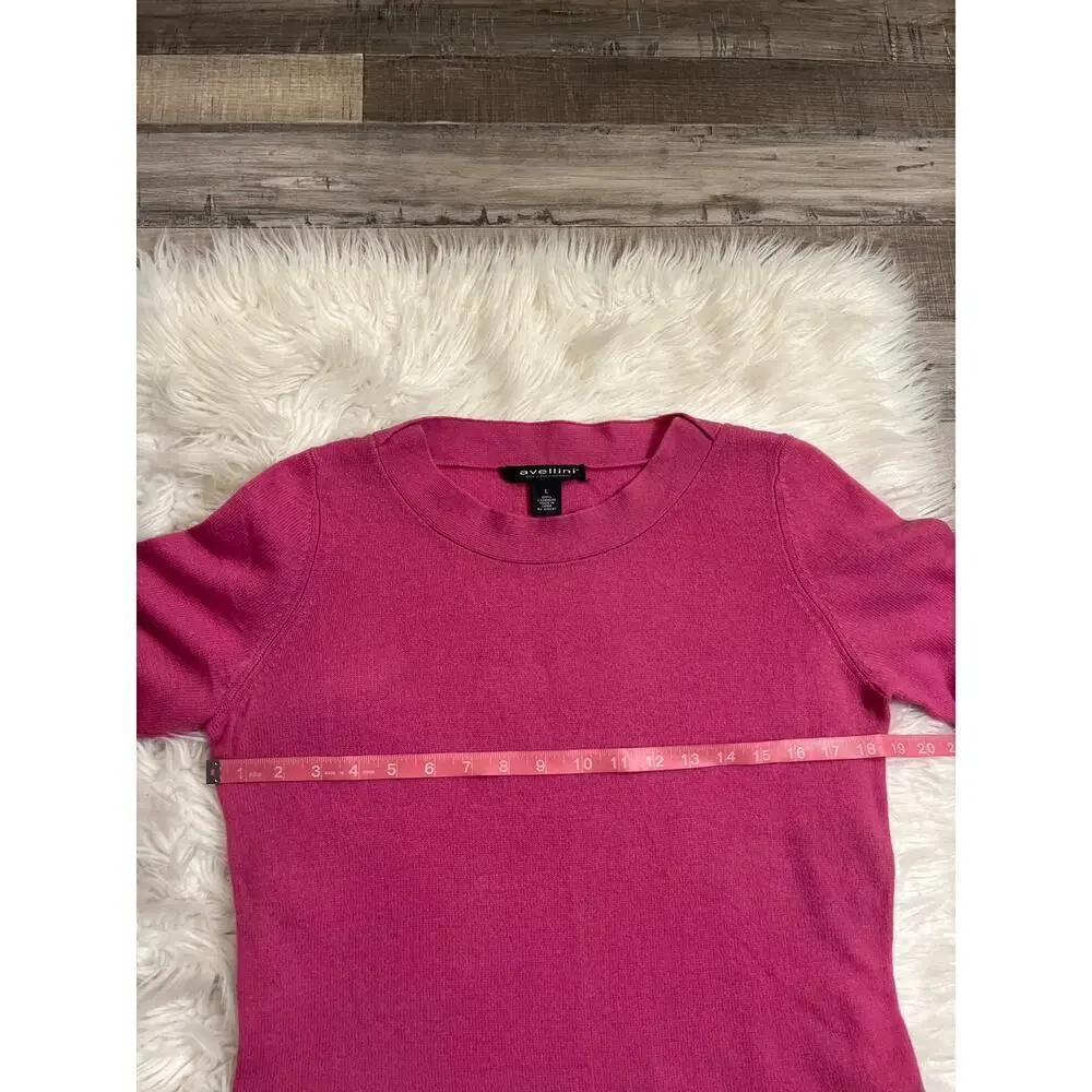 Avellini 2 ply cashmere boat neck fitted sweater L